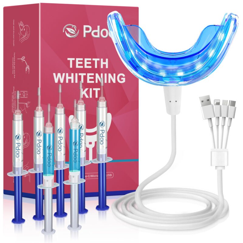 Teeth Whitening Kit with LED Light for Sensitive Teeth